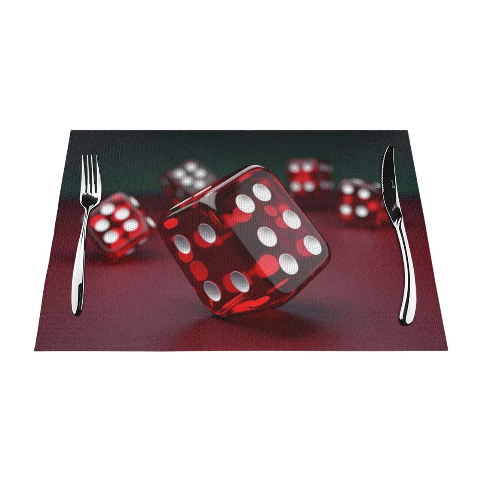 Sets de table antidérapants et lavables Lot de 4 protections thermiques pour repas sans taches