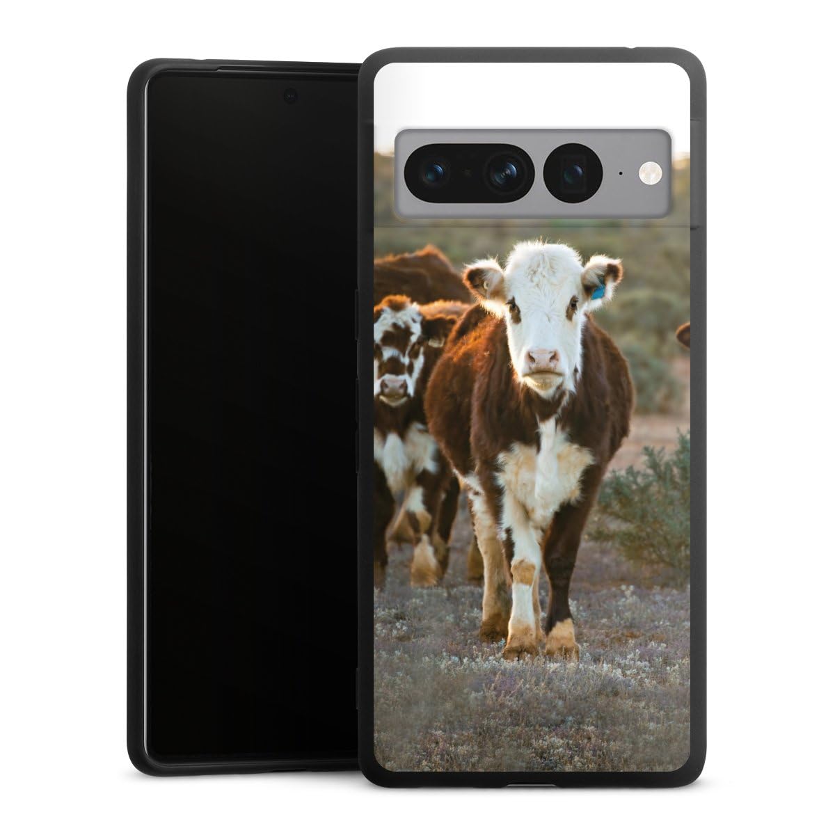 Coque Google Pixel 7 Pro antichoc souple motif vache pour éviter les rayures - 2