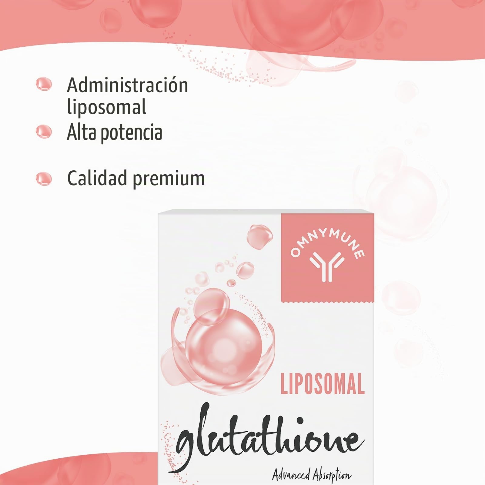 Glutatión Liposomal 1000 mg, Cápsulas Blandas De L-Glutatión Reducido Con Vitamina C Y Ácido Hialurónico, Sin Gluten, No Ogm, 120 Cápsulas
