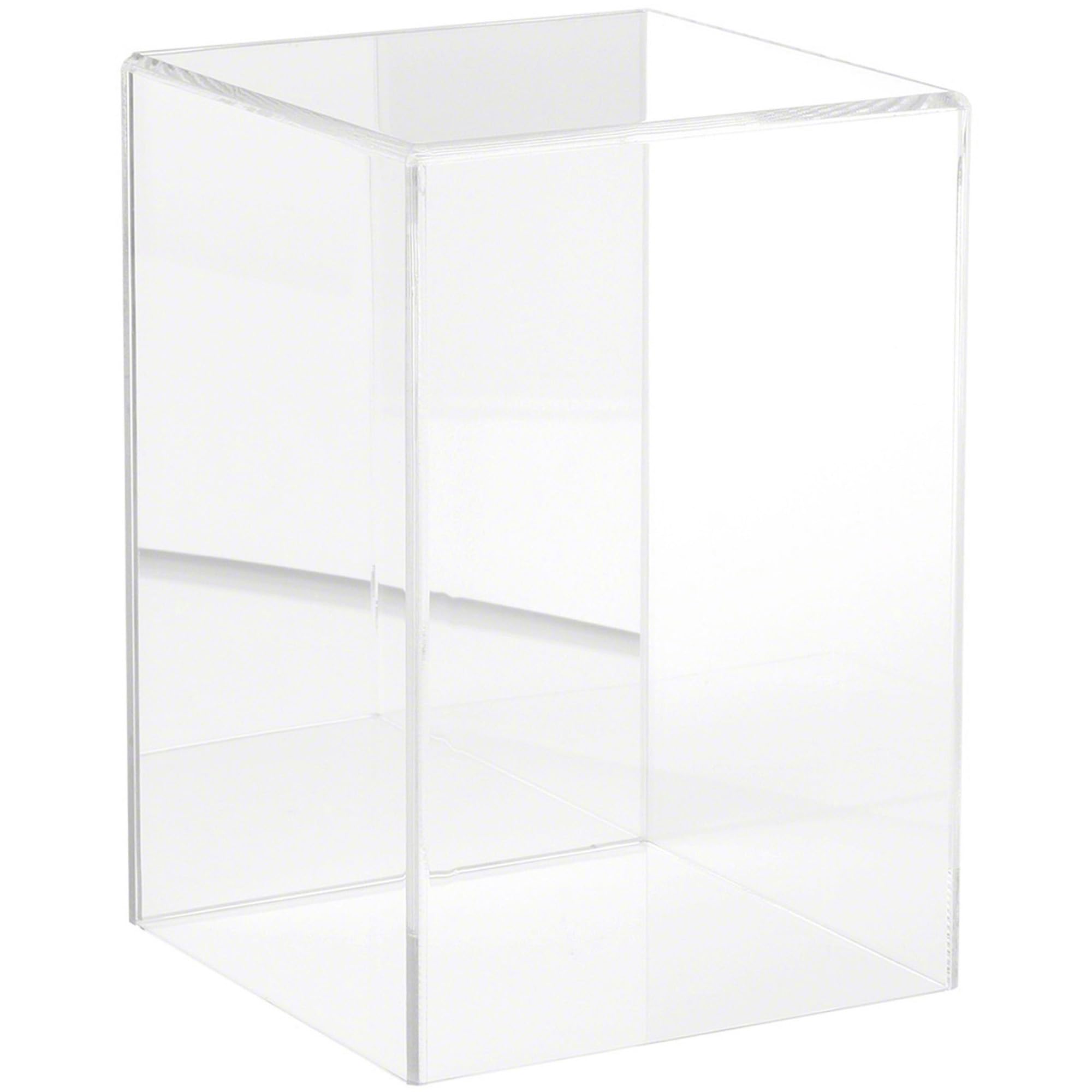Plymor Clear Acrylic Display Case with No Base (Mirror Back), 6