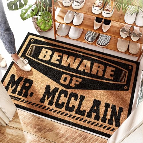 Paillasson rustique séchant Mr. Mcclain pour sublimer votre porte