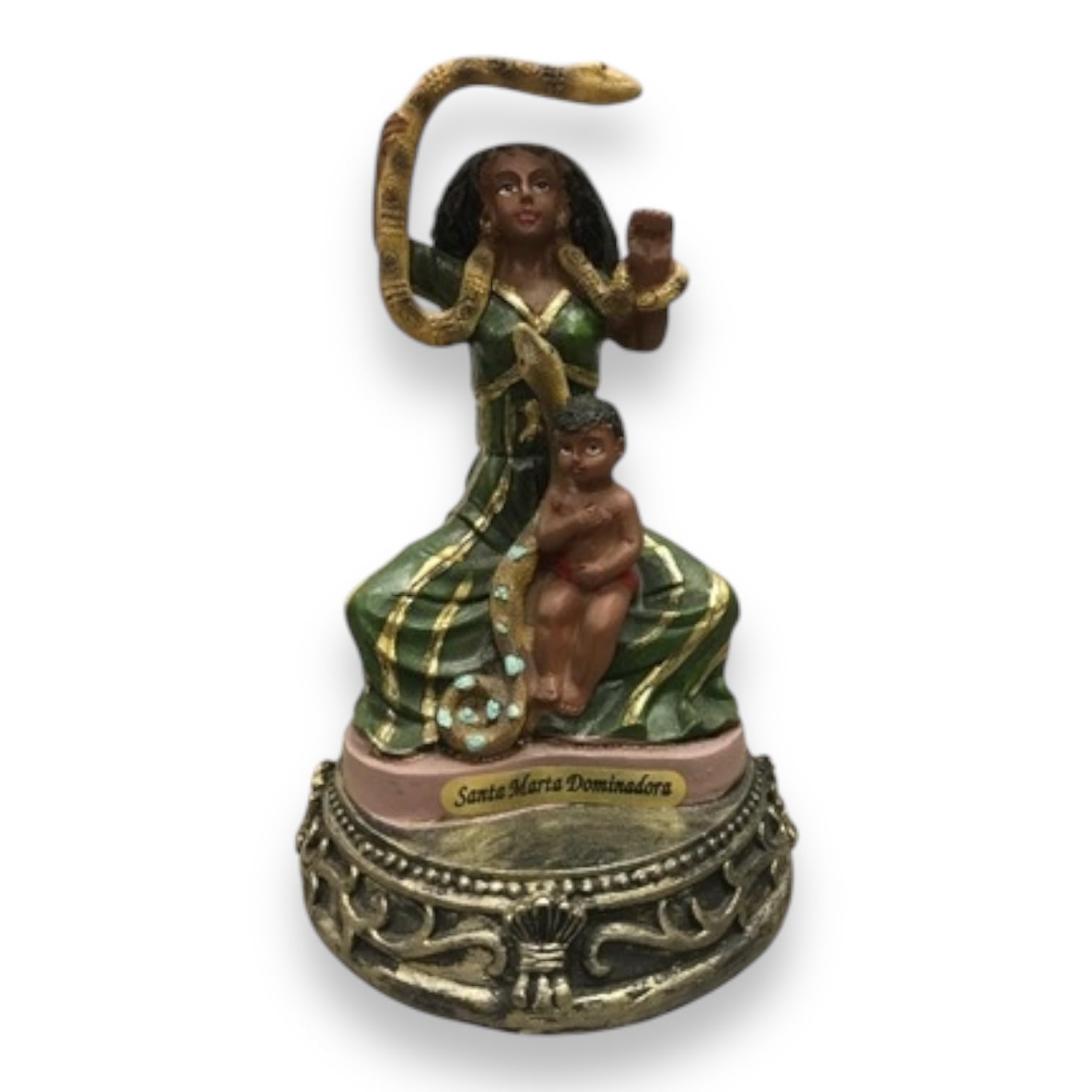 Santa Marta La Dominadora 6" Saint Martha Dominator - Religious Statue Figurine