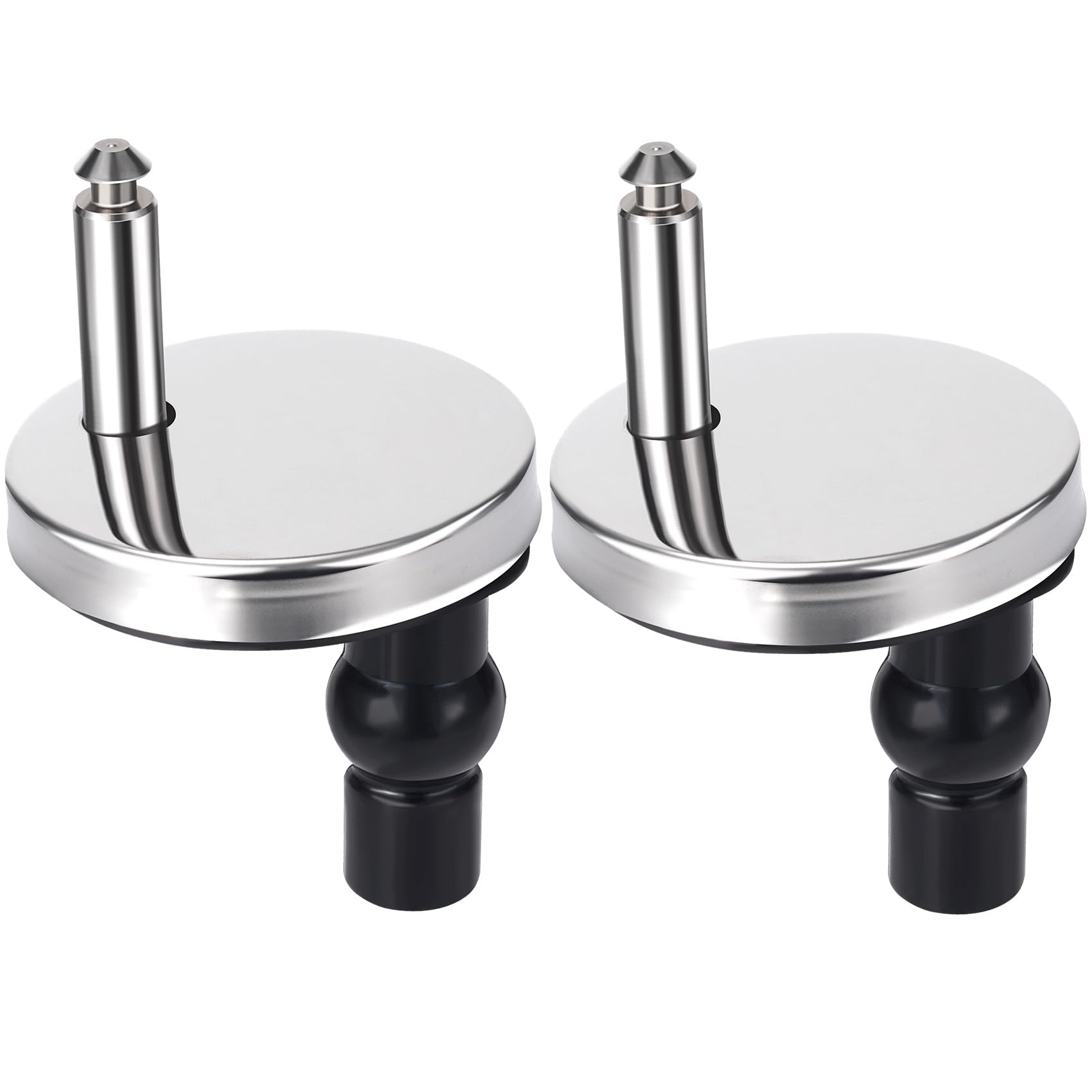 CustomyLife 2PCS Universal Toilet Seat Bolts and Screws Replacement Quick Release Seat Hinge Fixings Parts