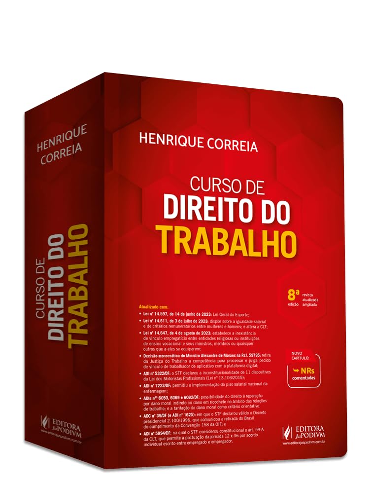 Curso de Direito do Trabalho (2024)