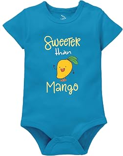 Zeezeezoo Newborn Summer Baby Clothes, Cotton, Mango Theme Baby Bodysuit for Photoshoots Price In India