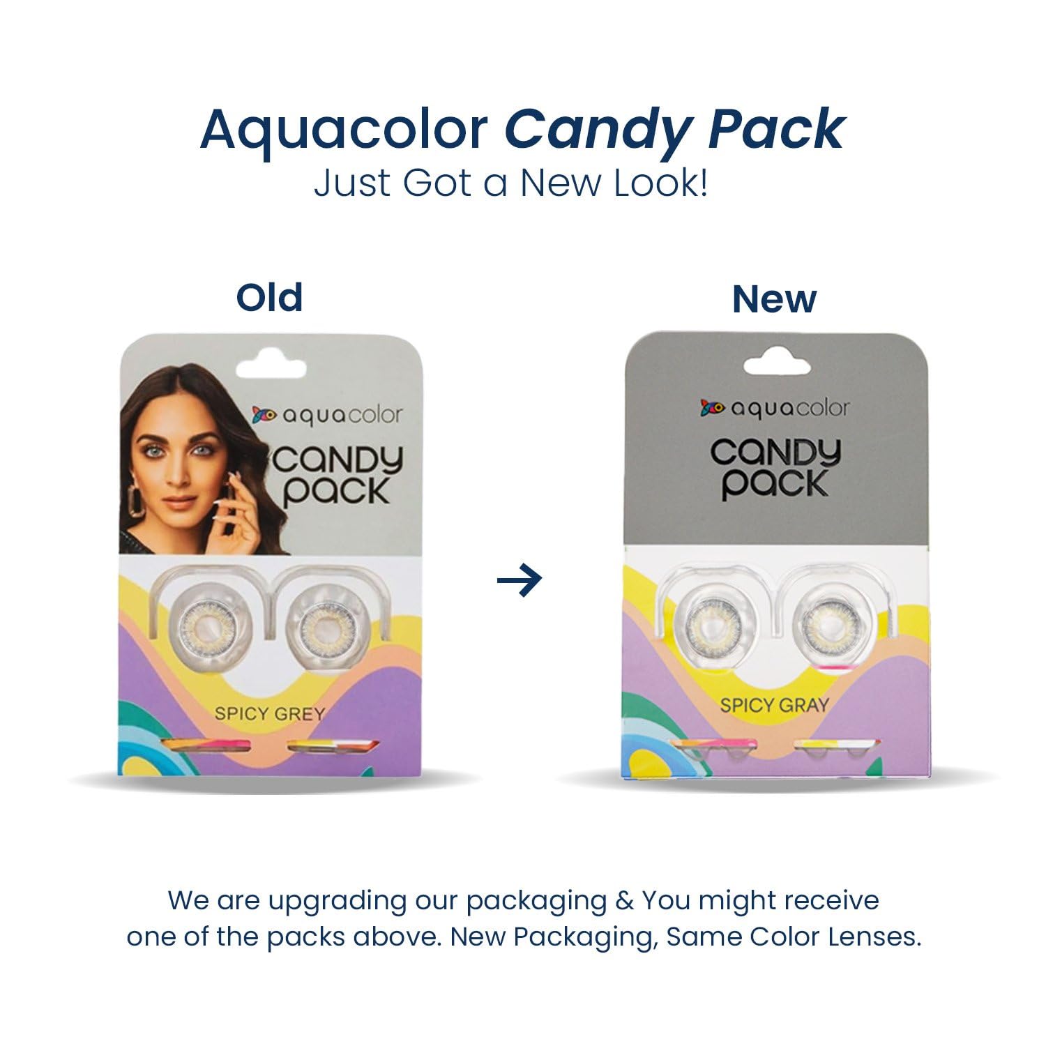 Aquacolor Spicy Grey Daily Disposable Candy Pack - 2 Lens Pack, Power(-2.5) - Image 5 thumbnail