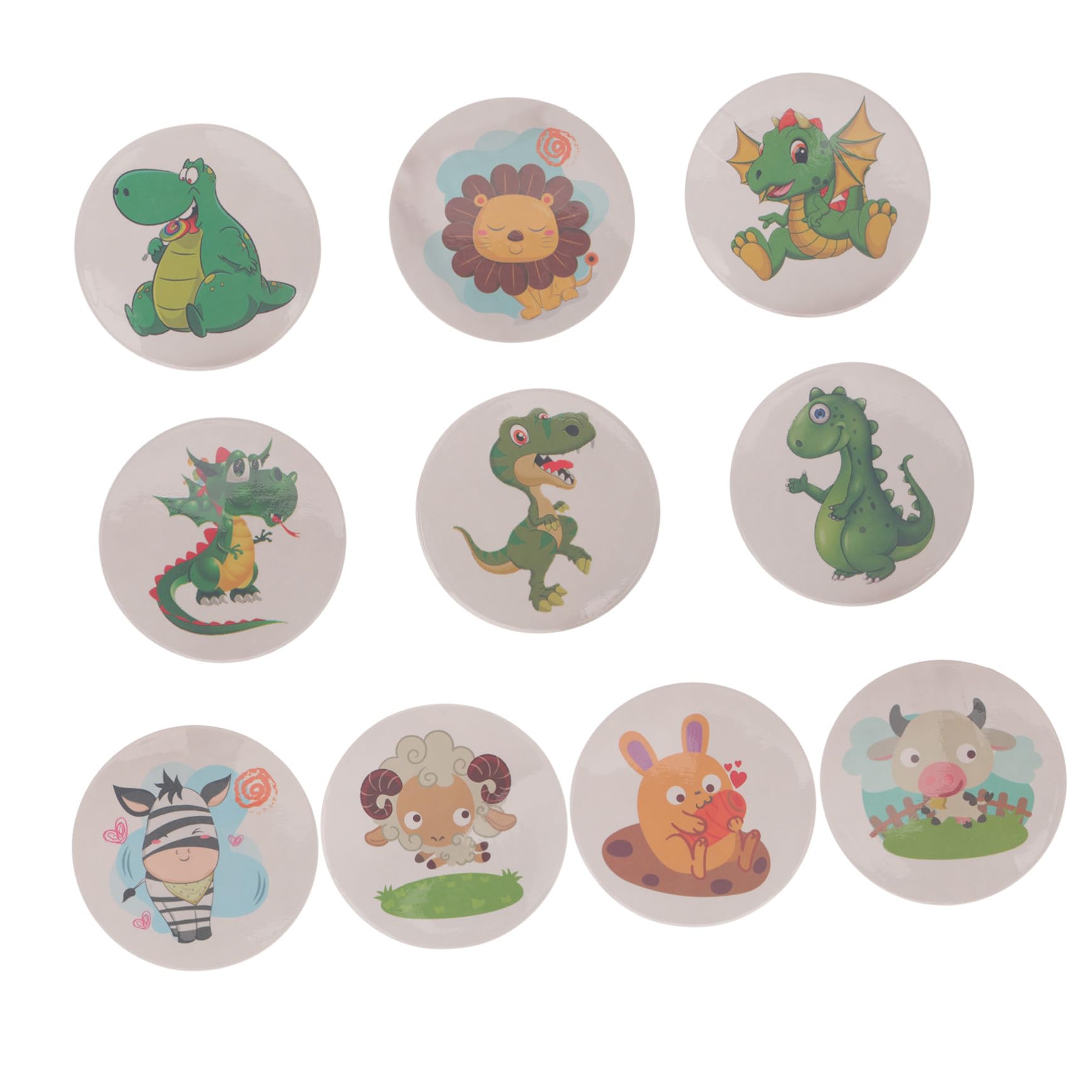 Stickers apprentissage propreté pot bébé fille garçon 10 pièces animaux