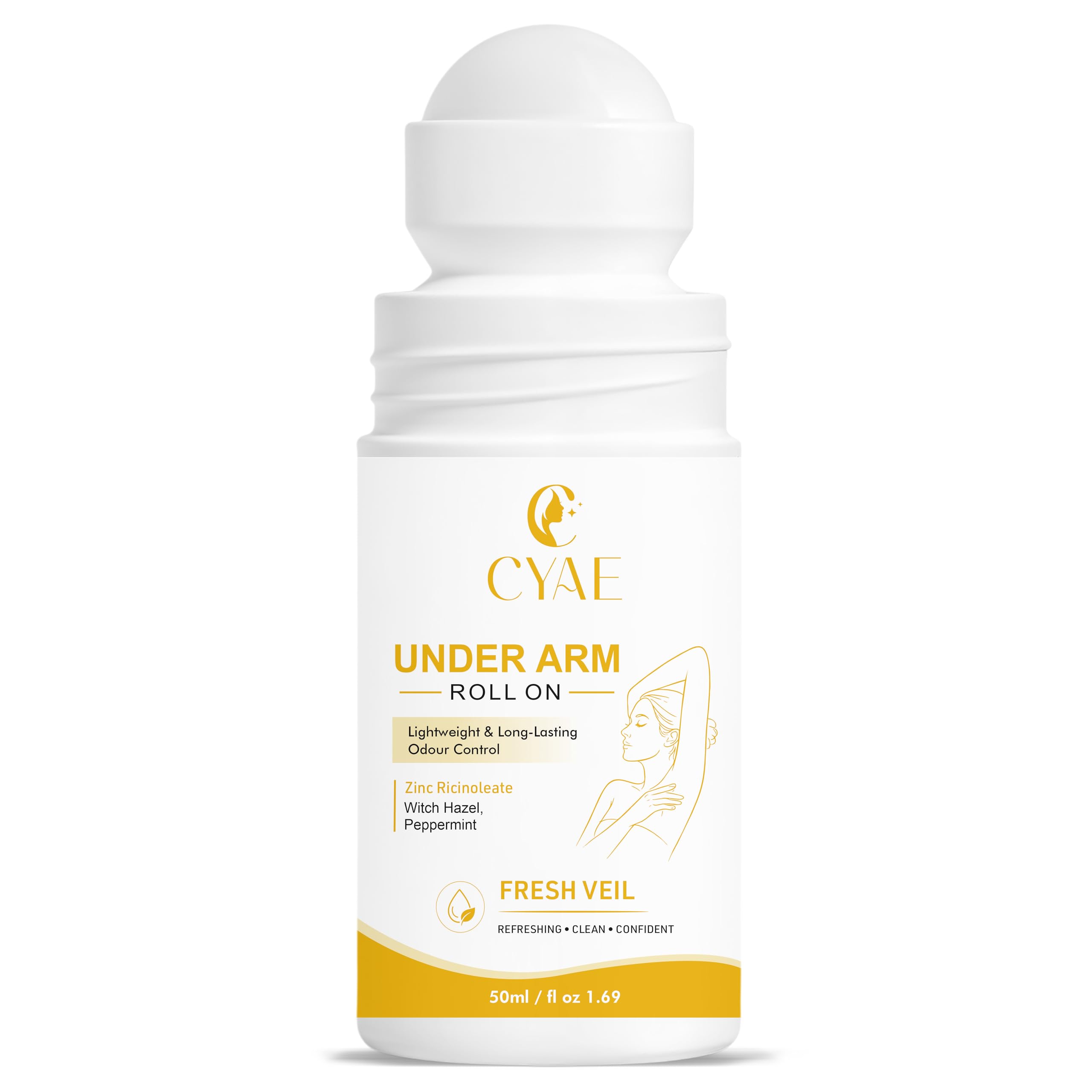 Under Arm Roll On with Niacinamide, Licorice & Shea Butter – Overnight Underarm Brightening, Nourishing & Odor Control Roll-On for Dark Underarms, Sensitive Skin Deodorant (Fresh Veil)-picture-27