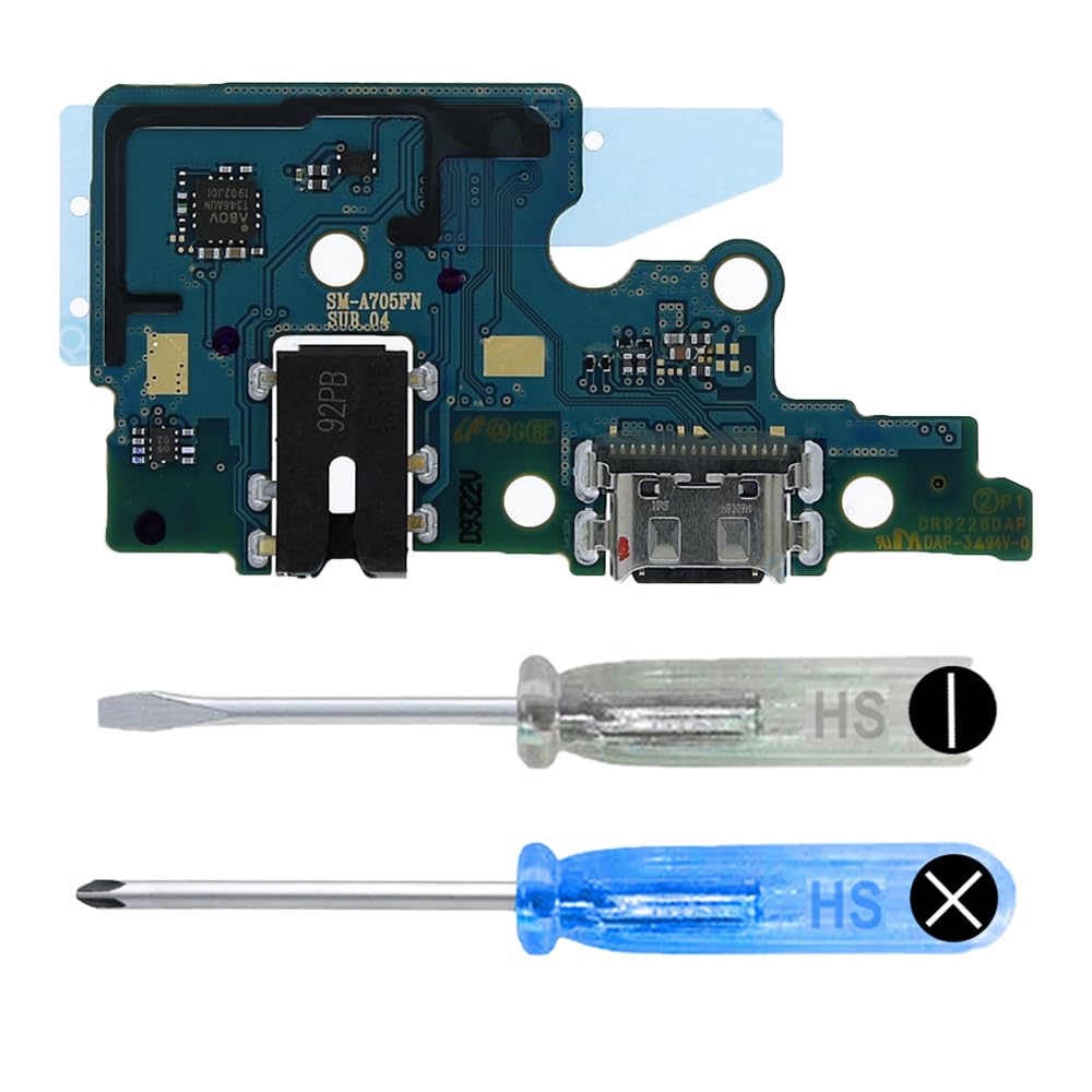MMOBIEL Dock Connector Compatible with Samsung Galaxy A70 2019 - Charging Port - Headphone Port/Microphone Replacement - Type C - Incl. Screwdrivers