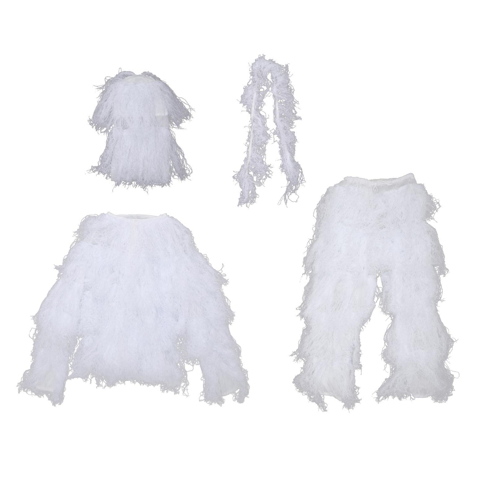 BNF®Camouflage 3D Suit Snow Leafy Ghillie Bowhunt Camo Sniper Suit Adult|Sporting Goods | | Clothing, Shoes & Accessories |Ghillie Suits|4 Pieces per Set Camo Suit-image-6