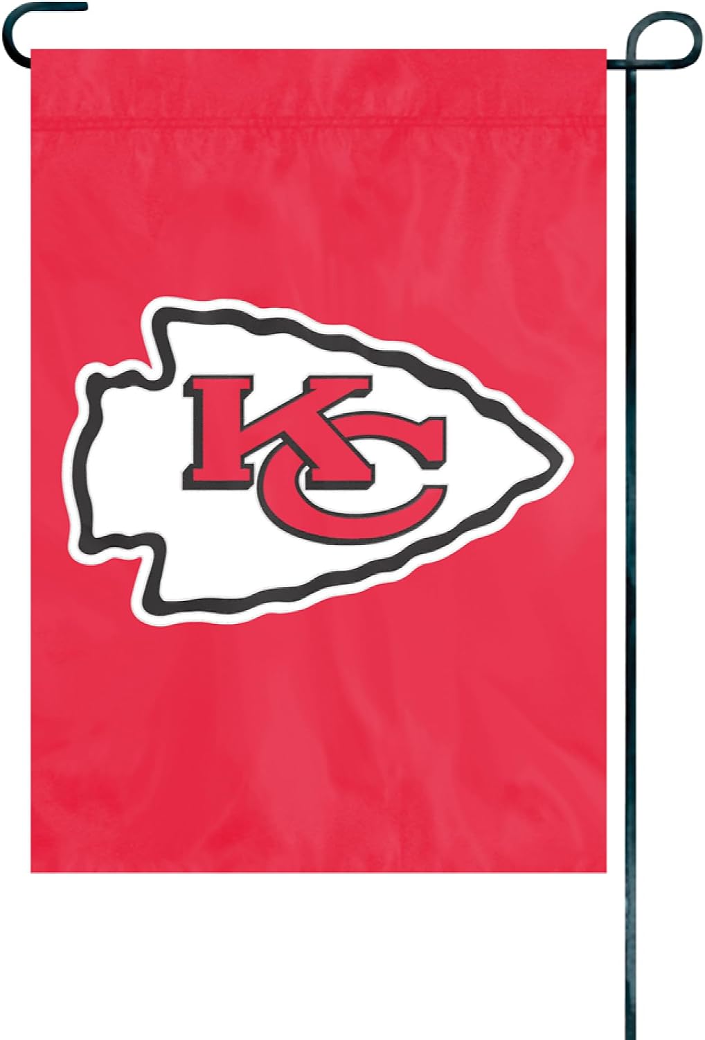 Party Animal NFL Team Premium Garden Flag, Nylon, Kansas City Chiefs | Double-stitched nylon with team logo and sewn-in sleeve; Outdoor house decor for yard, porch or garden; 12.5x18-in