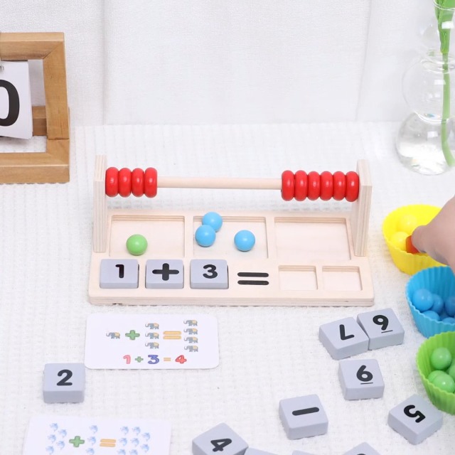 Supvox Holz Abacus - Klassischer Rechenrahmen Für Kinder Und Montessori Lernen