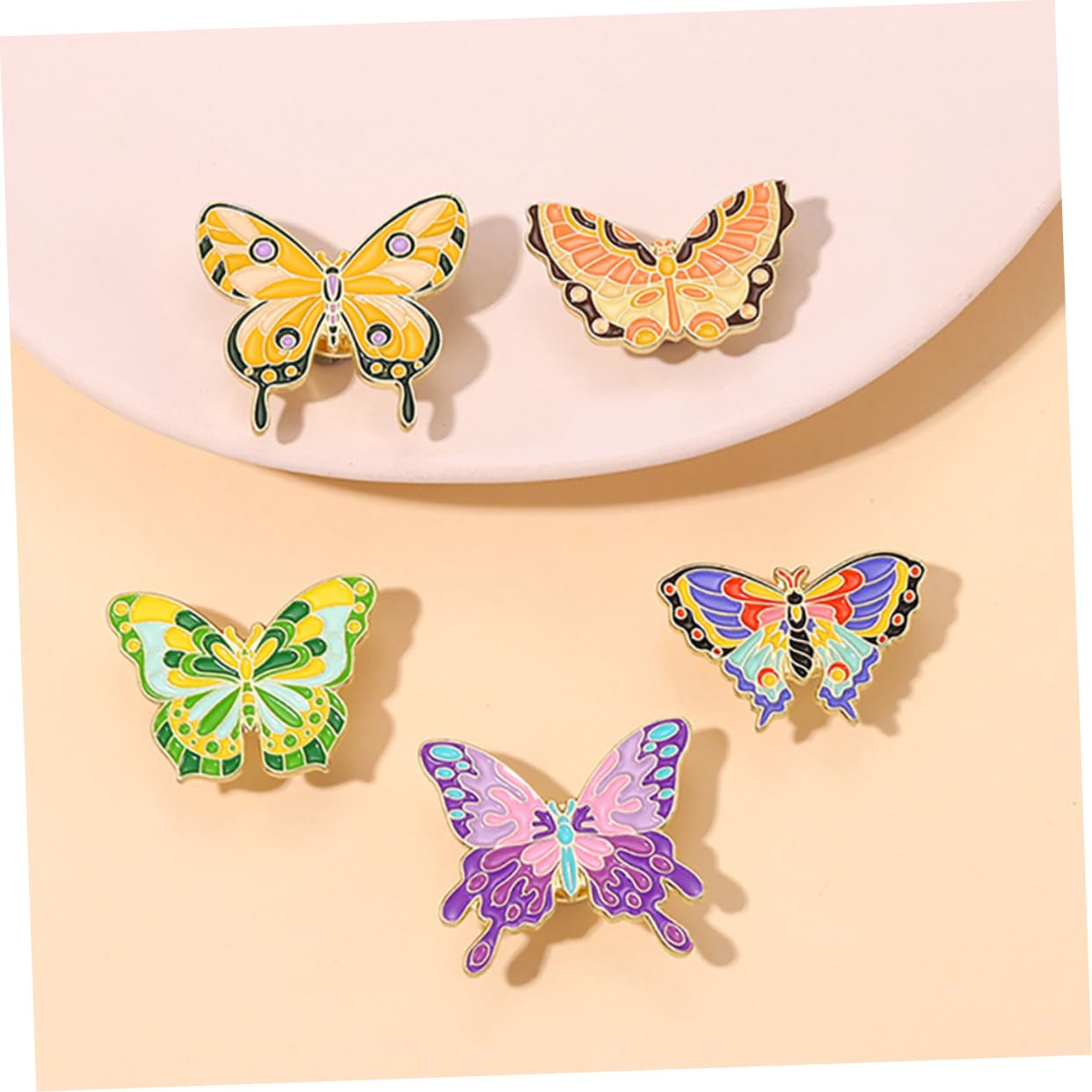 Healvian Teiliges Set Schmetterlingsbroschen Für Damen Kreative Tier Anstecknadeln Farbenfrohe Schmuckpins Für Partys Hochzeiten Freizeit Einfach Kombinieren