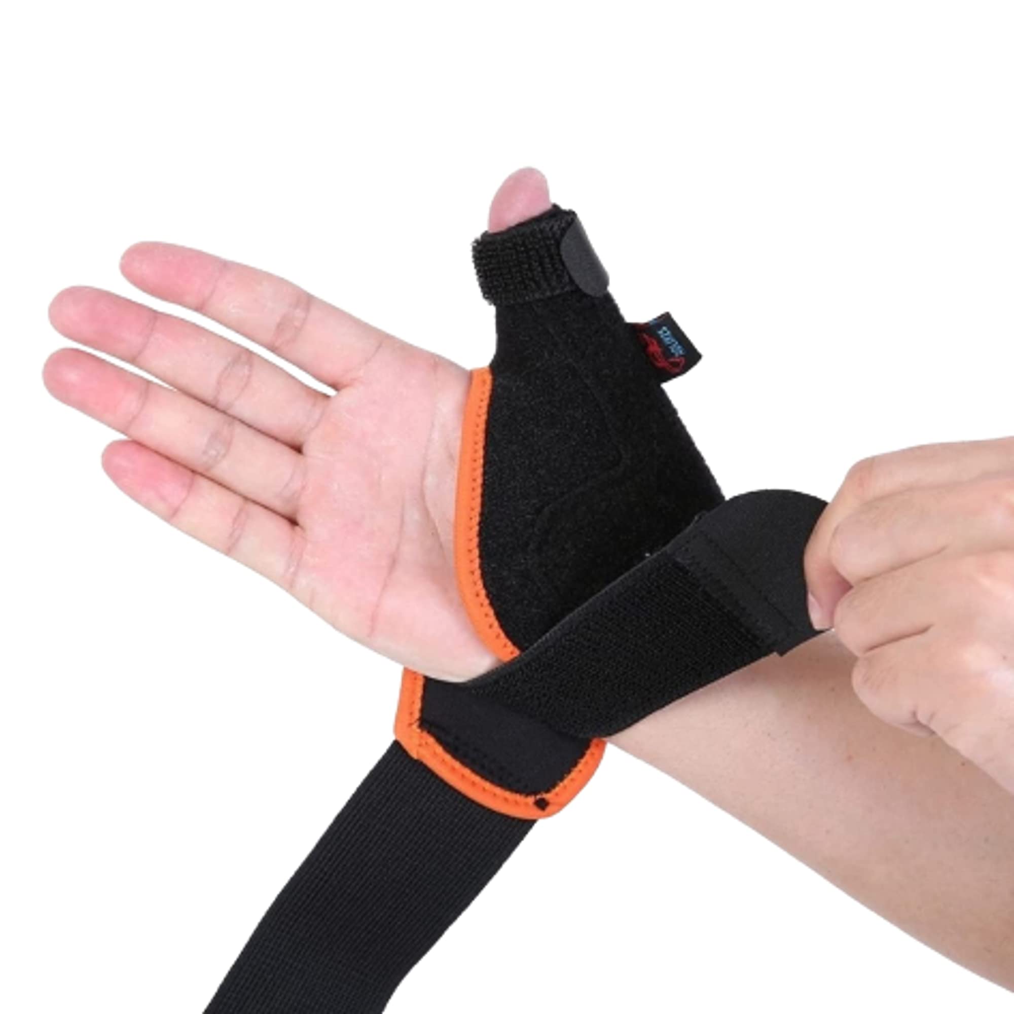 NUCARTURE wrist support for women men pain relief Wrist thumb splint brace protector wrist fracture supports right and left carpel tunnel (Right, black orange) (B07DN89FJN) Amazon Price History, Amazon Price Tracker