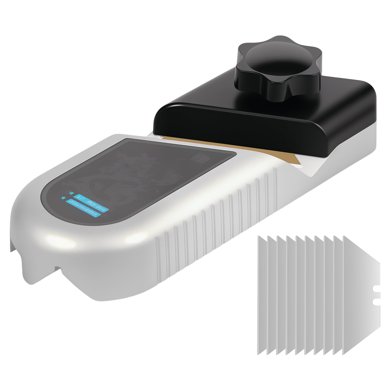 KHZSPP 45 Degree Plasterboard Chamfering Aluminum Alloy Planer, Plasterboard V Chamfer, Manual Plasterboard Fast Cutter with 10 Blades Efficient