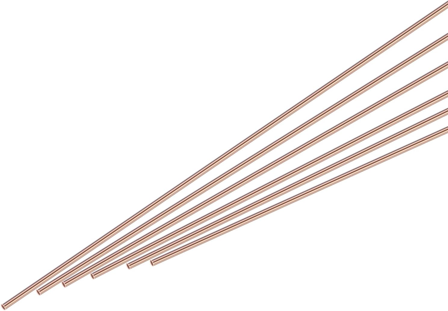 6Pcs Copper Brazing Rods, Phosphor Copper Solder, Low Temperature Welding Stick 1/8"x10" for Copper Repair, Hvac Refrigerator