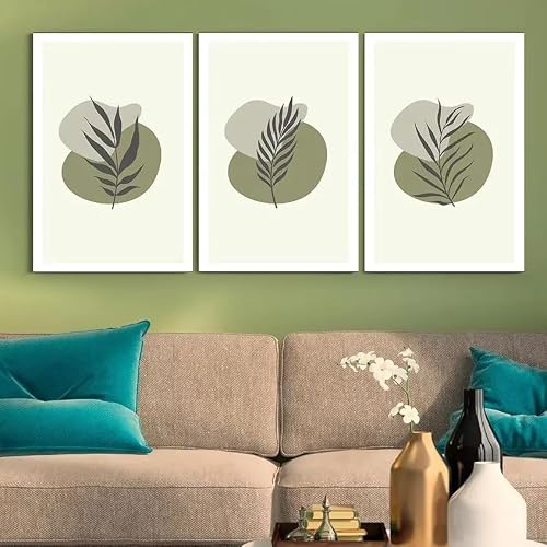 LTjiajuypd Abstract Wall Art Botanical Minimalist Canvas Painting Nordic Style Poster Prints For Living Room Home Interior Decoration(40x55cm-3Pcs)
