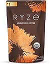 RYZE SUPERFOODS Mushroom Coffee USDA Organic with 6 Adaptogenic Mushrooms and MCT Oil, USA Grown Instant Coffee for Better Energy, Focus, Digestion, Immunity with Lions Mane & Turkey Tail, 30 servings