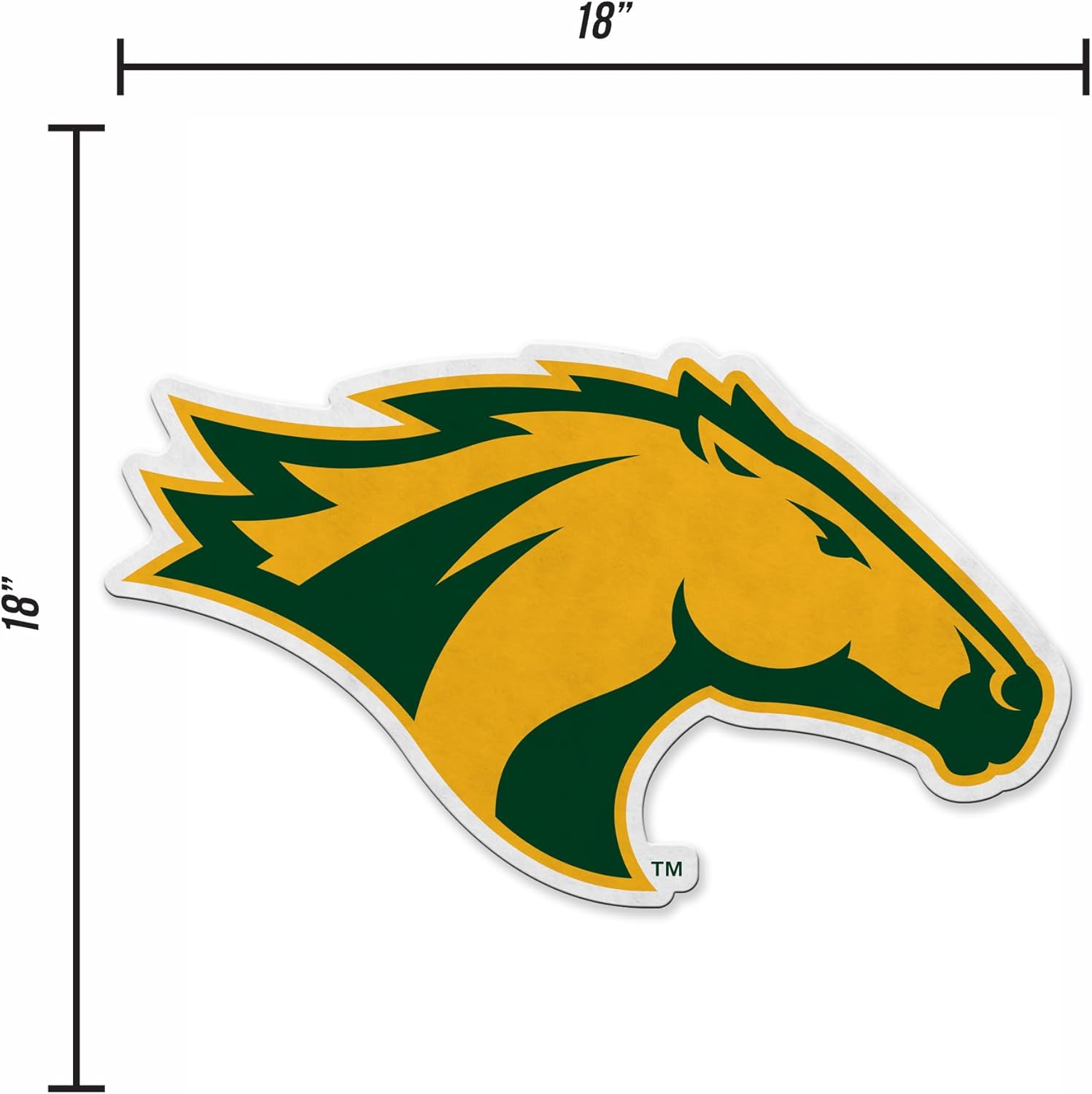 Rico Industries NCAA Cal Poly Pomona Broncos Shape Cut Pennant - Home and Living Room Décor - Soft Felt EZ to Hang - Image 4