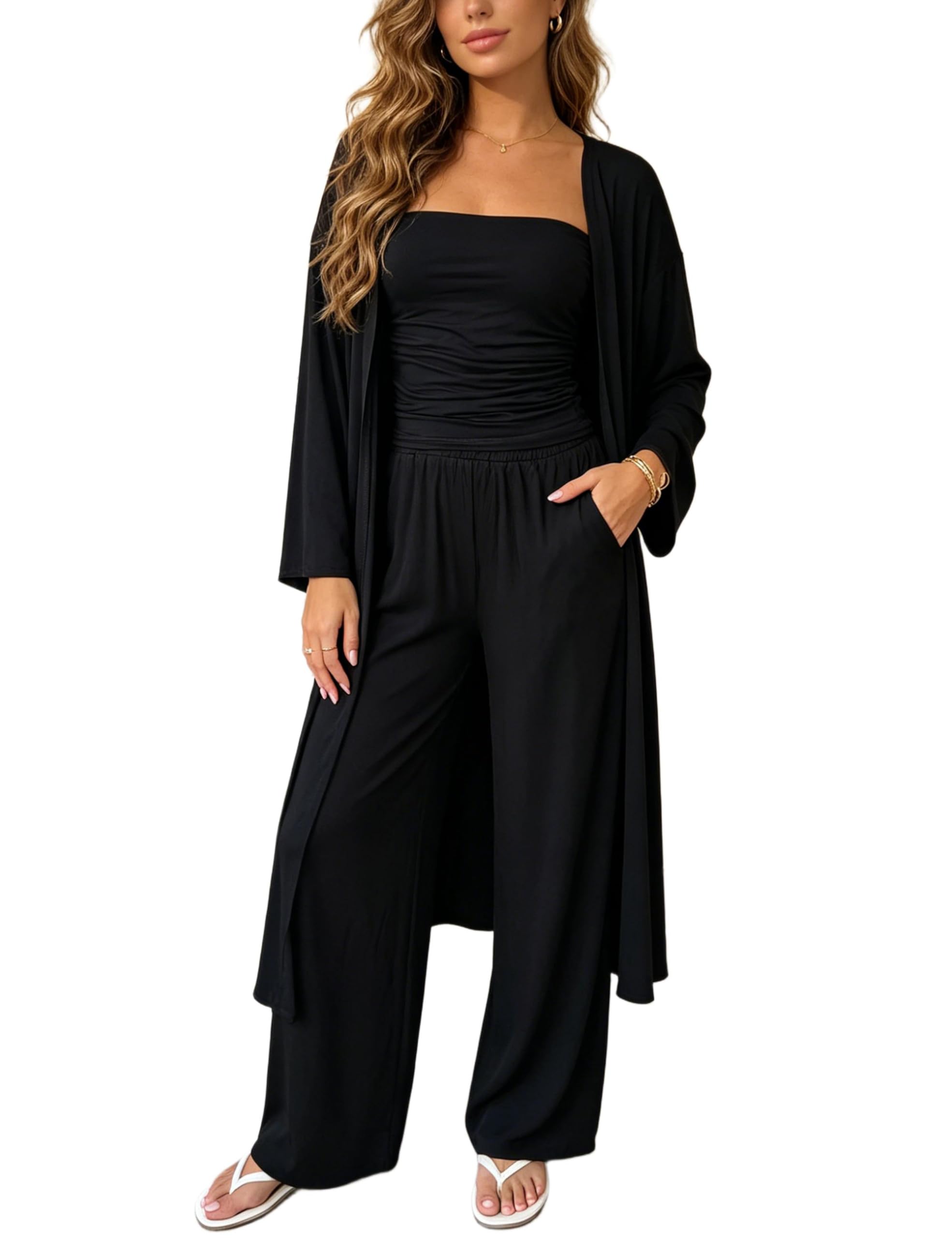 NATTEMAID Womens Lounge Set--3 Pcs