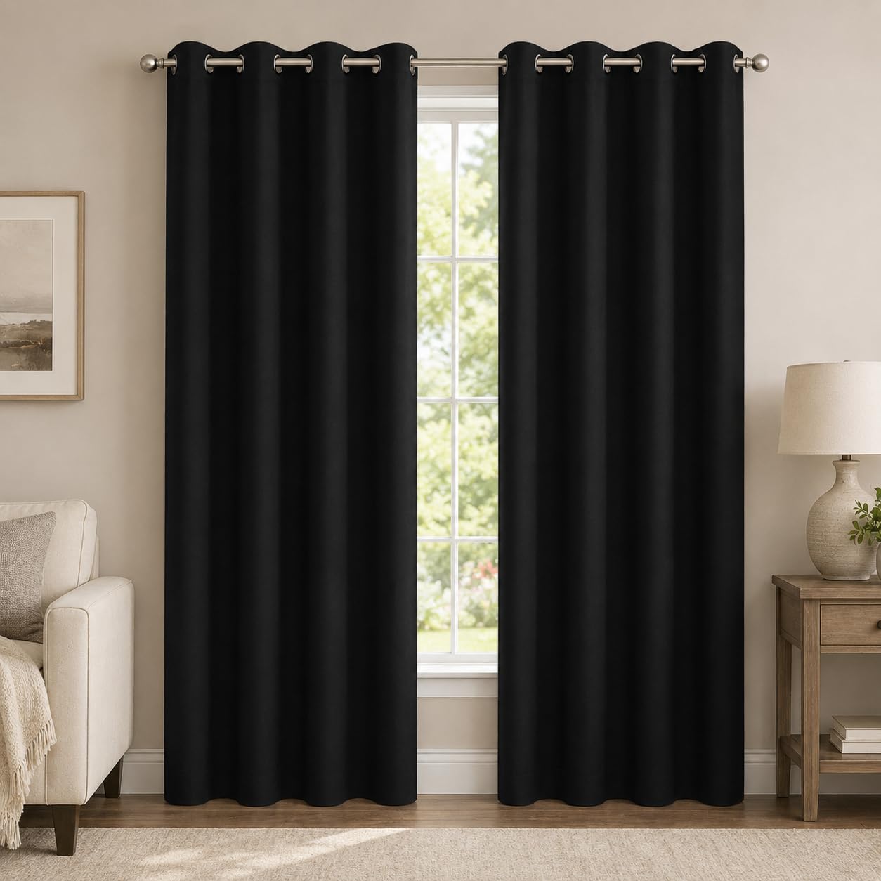 Aquazolax Thermal Insulated Blackout Curtains 84 Long