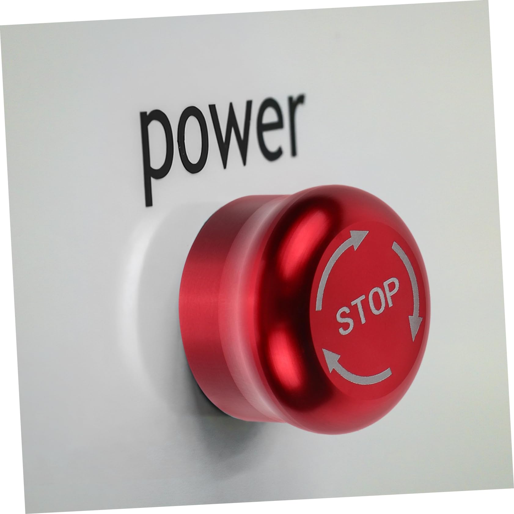 5 Pièces Bouton poussoir en métal robot alarme basculer désactivé sortie boutons poussoirs bouton d'arrêt boutons d'urgence bouton d'urgence boutons d'arrêt Laiton nickelé rouge