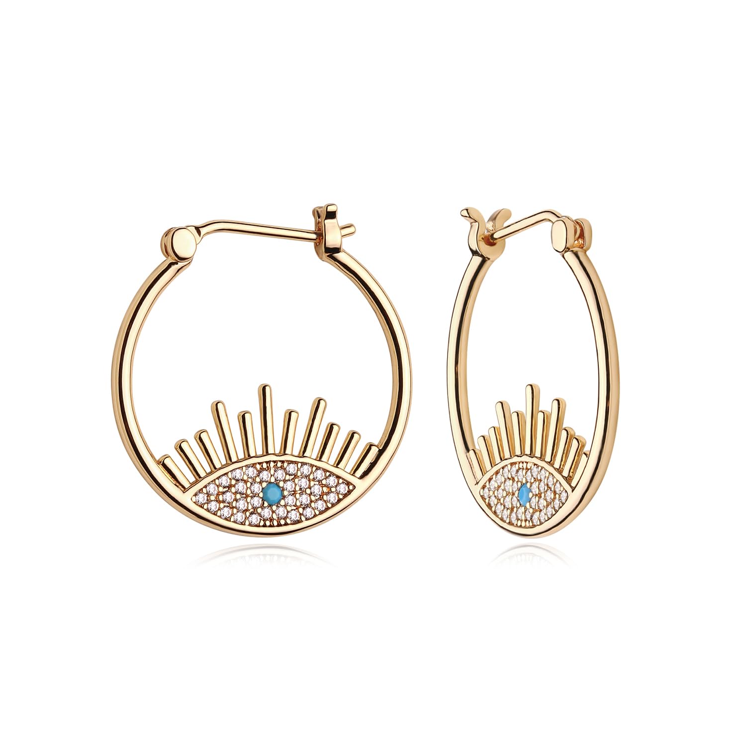 MYEARS Women Hoop Earrings Gold 14K Simple Hypoallergenic Everyday Jewelry