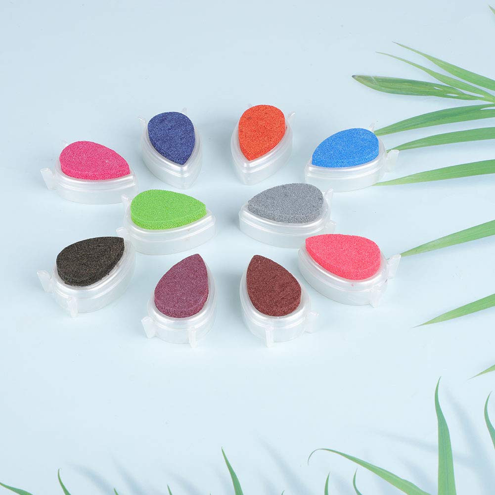 Sellos de Almohadilla de Tinta para Manualidades, Color de Bricolaje, Sellos de Almohadilla de Tinta para Manualidades en Color, Estampado de Papel, Paquete de 32 Estampado de