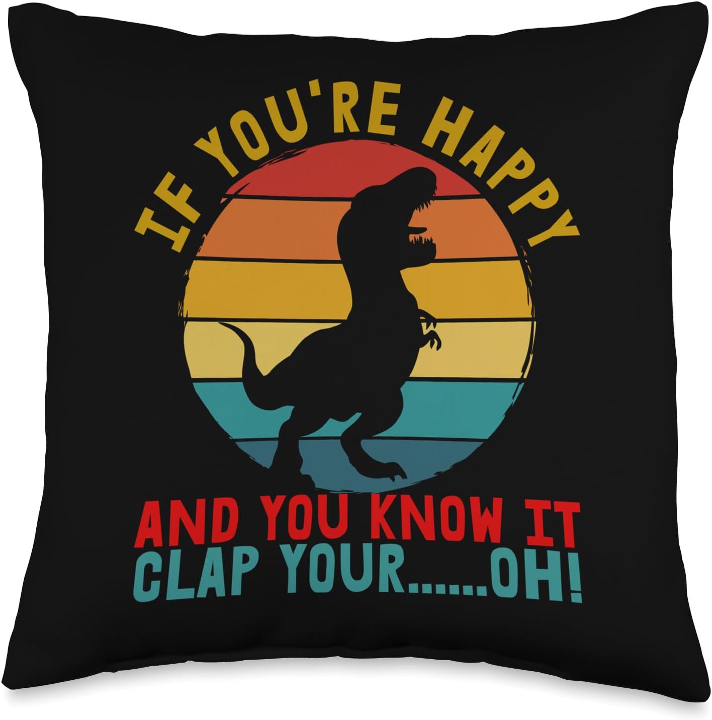 Retro TRex If You're Happy and You Know It Clap