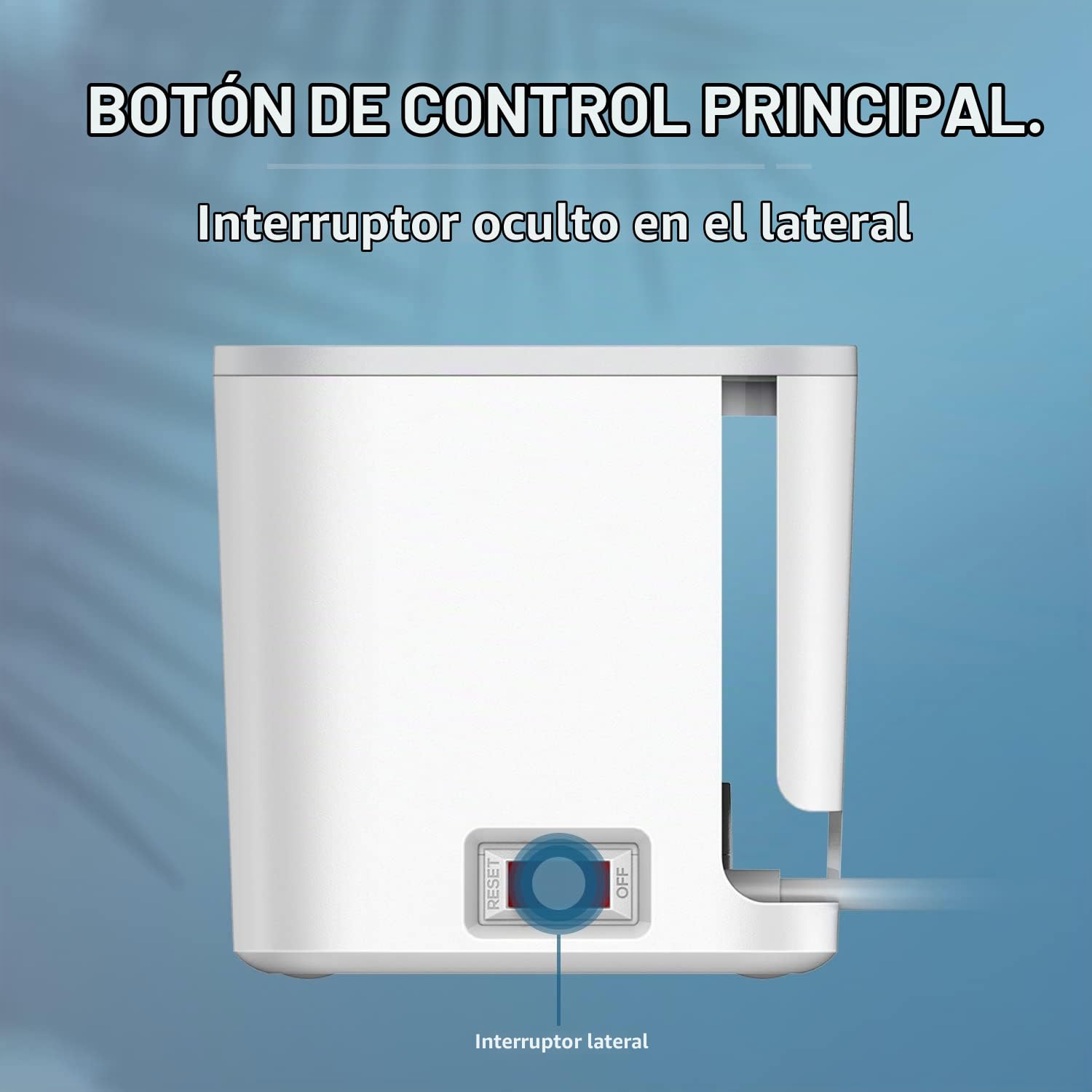 Regletas Enchufes 5M con Caja Organizadora Cables, Regletas USB 5 Tomas y 3 USB, Regleta Proteccion Sobretension (2500W) con Interruptor,29.5 * 14 * 14.1CM, Blanco