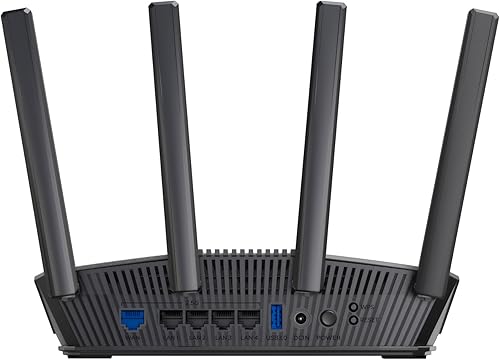 Miniatura 17 de ASUS RT-BE82U Dual Band WiFi 7 (802.11be) Router inteligente AiMesh extensible, 6500 Mbps, cinco puertos 2.5GbE, 4096-QAM, hasta 3 SSID para
