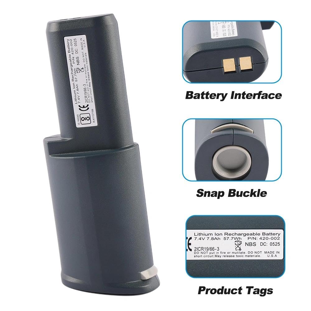 57.7Wh Batteria per Niton XL2 XL3 – 420-002 7.4V | Compatibile con Niton XL2, XL2 GOLDD, XL3, XL3t, XL3t GOLDD. Sostituisce 420-002. Ioni di litio 7.4V 57.7Wh.