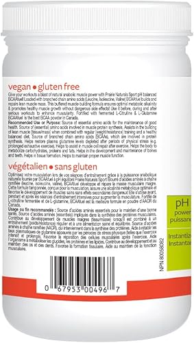 Miniatura 6 de Prairie Naturals PH Balanced BCAA Combustible, limón lima, 11.2 onzas