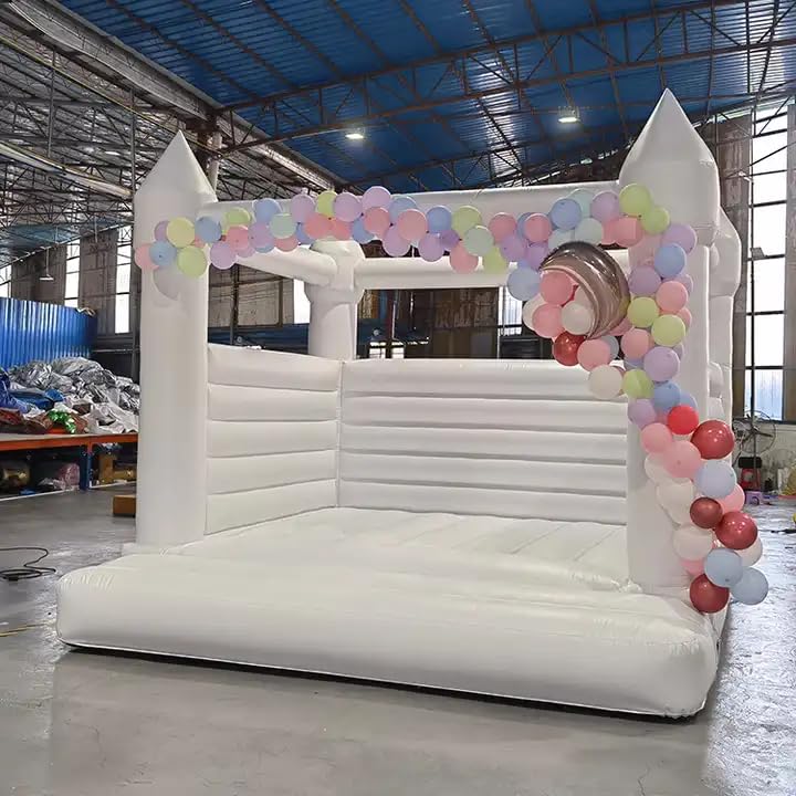 Château gonflable commercial en PVC de 0,55 mm avec toboggan (3 x 3 x 2,4 m avec souffleur)