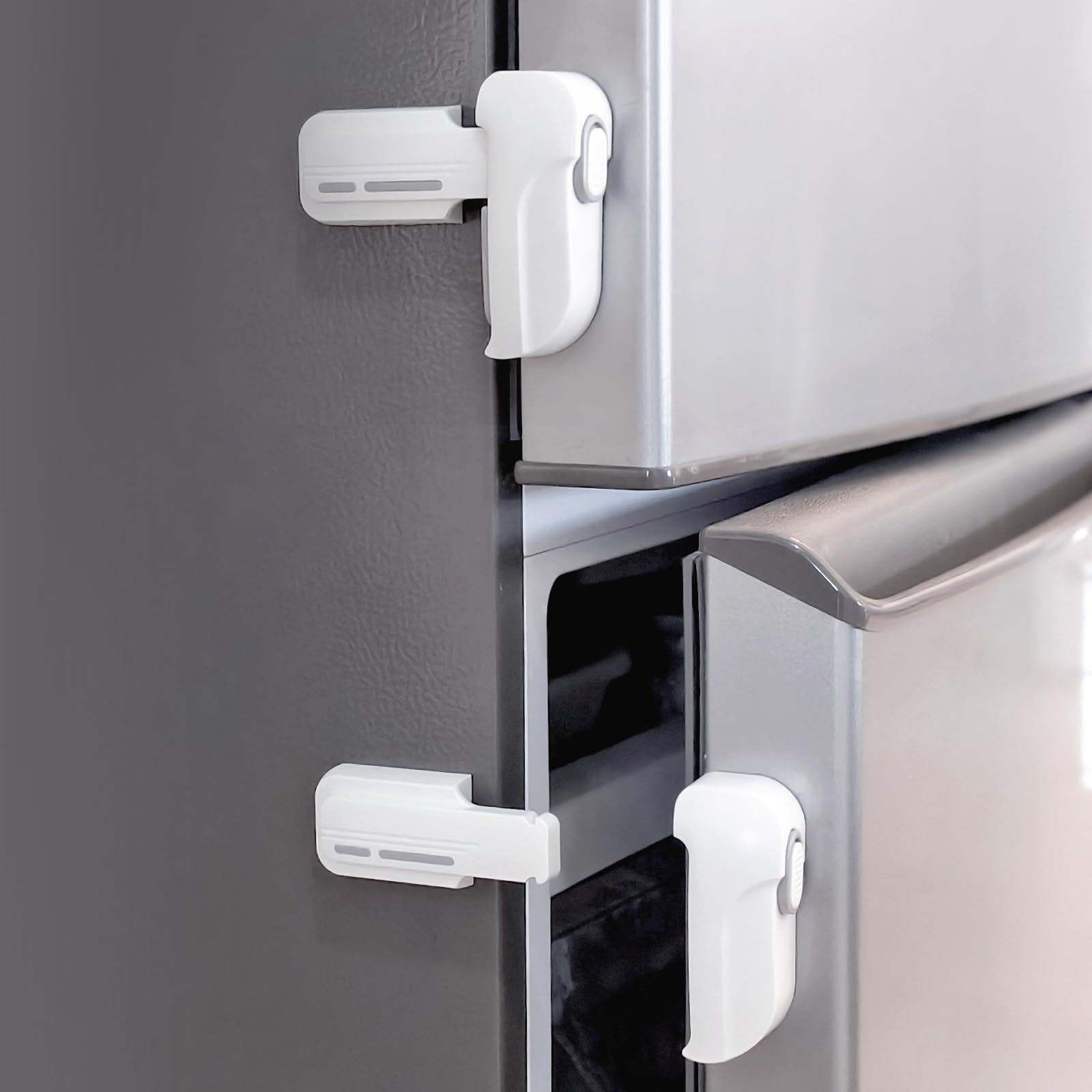 Lwuzkdo 2 Pack Dual Mode Fridge Locks - kitchen safety | Mubboo
