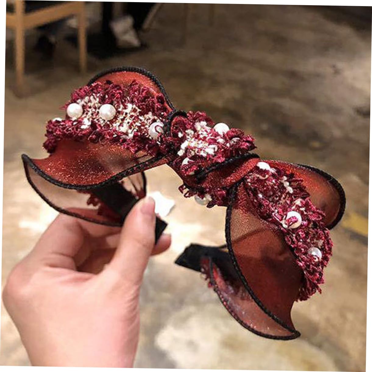 Didiseaon 9 Piezas Diadema De Cuentas Diadema Con Ancho Tocado Cosplay Ancha De Pelo Liso De Lazo De Pelo De Fiesta De Mujer Venda Flor Conciso Corea Del Sur