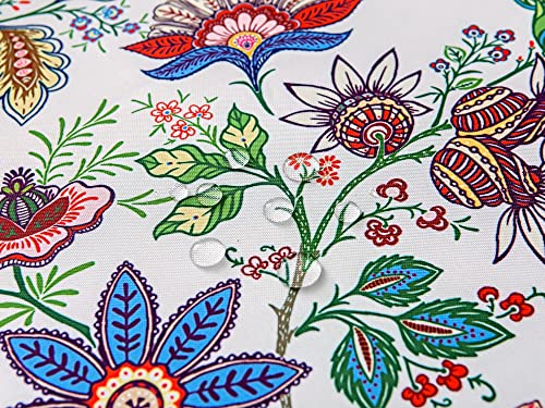 Ehousehome Indoor Outdoor Tablecloth Water Resistant Spill Proof Fabric Table Cover 60X102Inch Rectangle,Botanical Garden #TOP4