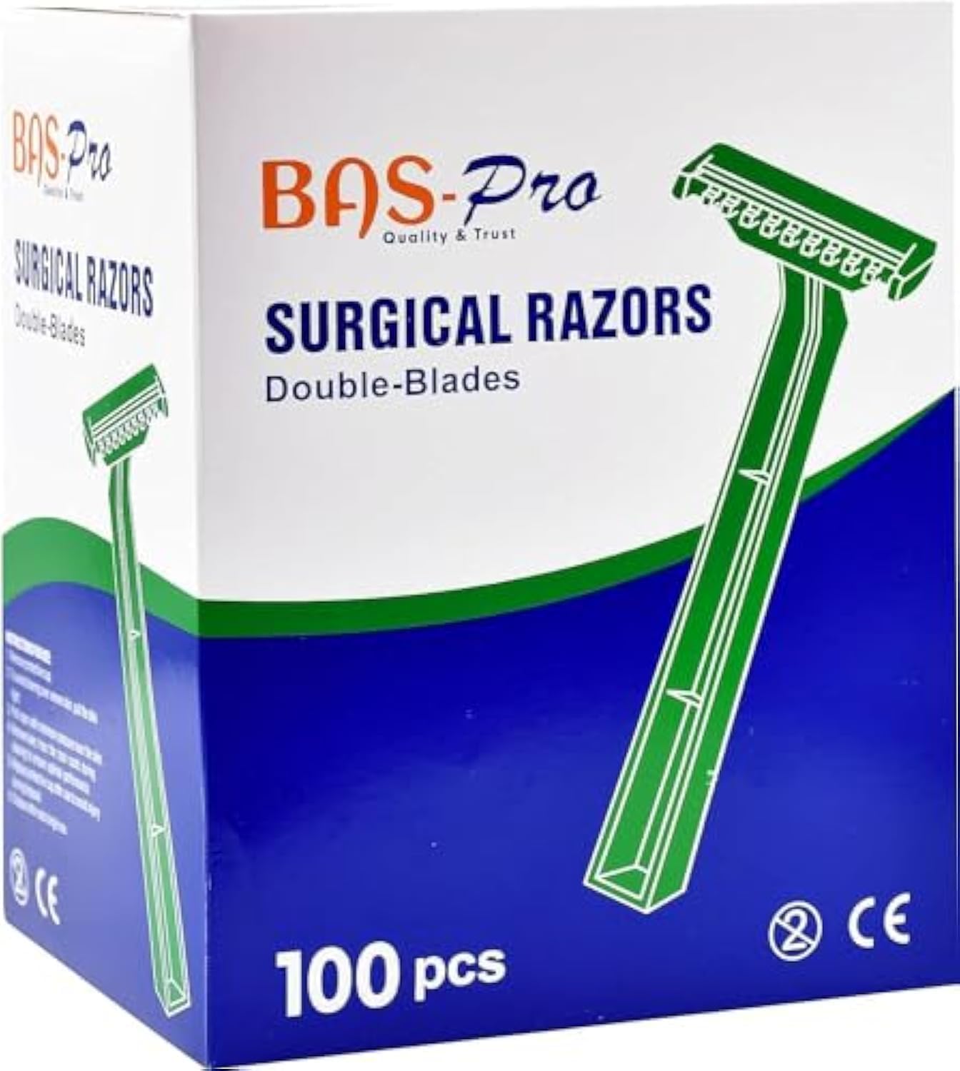 Disposable Medical Razor | Surgical Razors | Shaving Razors | Double Blades Razors - 100 count