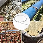 50pcs Câblodisques métalliques, 304 Attaches de câble en acier inoxydable, attaches à gaz d'échappement à fermeture à glissière multi-usages11.8 Pouces)