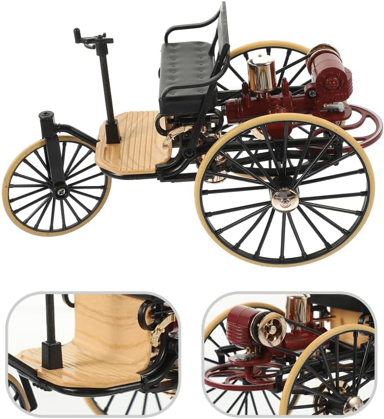Zerodeko Vintage Classic Car Model 1 12 Scale Simulated Miniature Antique Car Decor Desktop Ornament Home Office Collectible Retro Toy