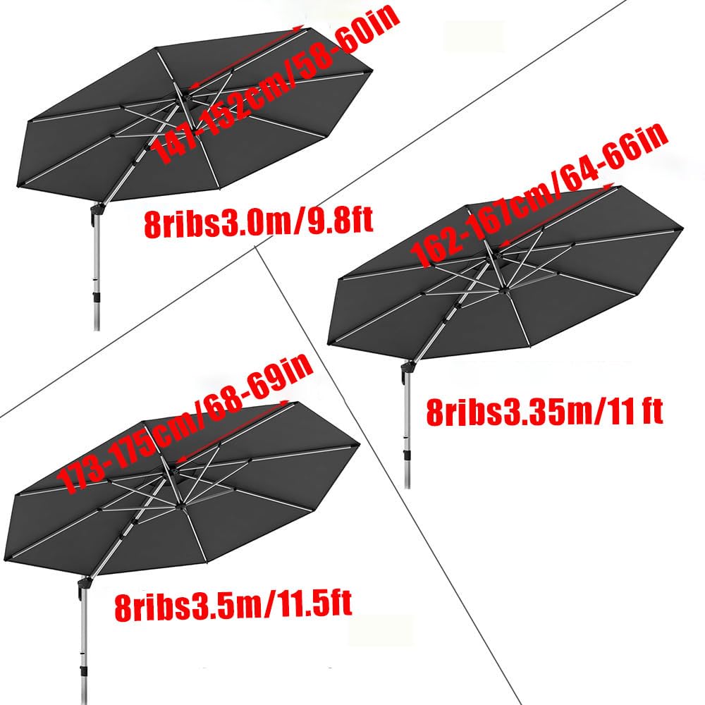 Générique Housse parasol déporté avec Scratch Autocollant toile