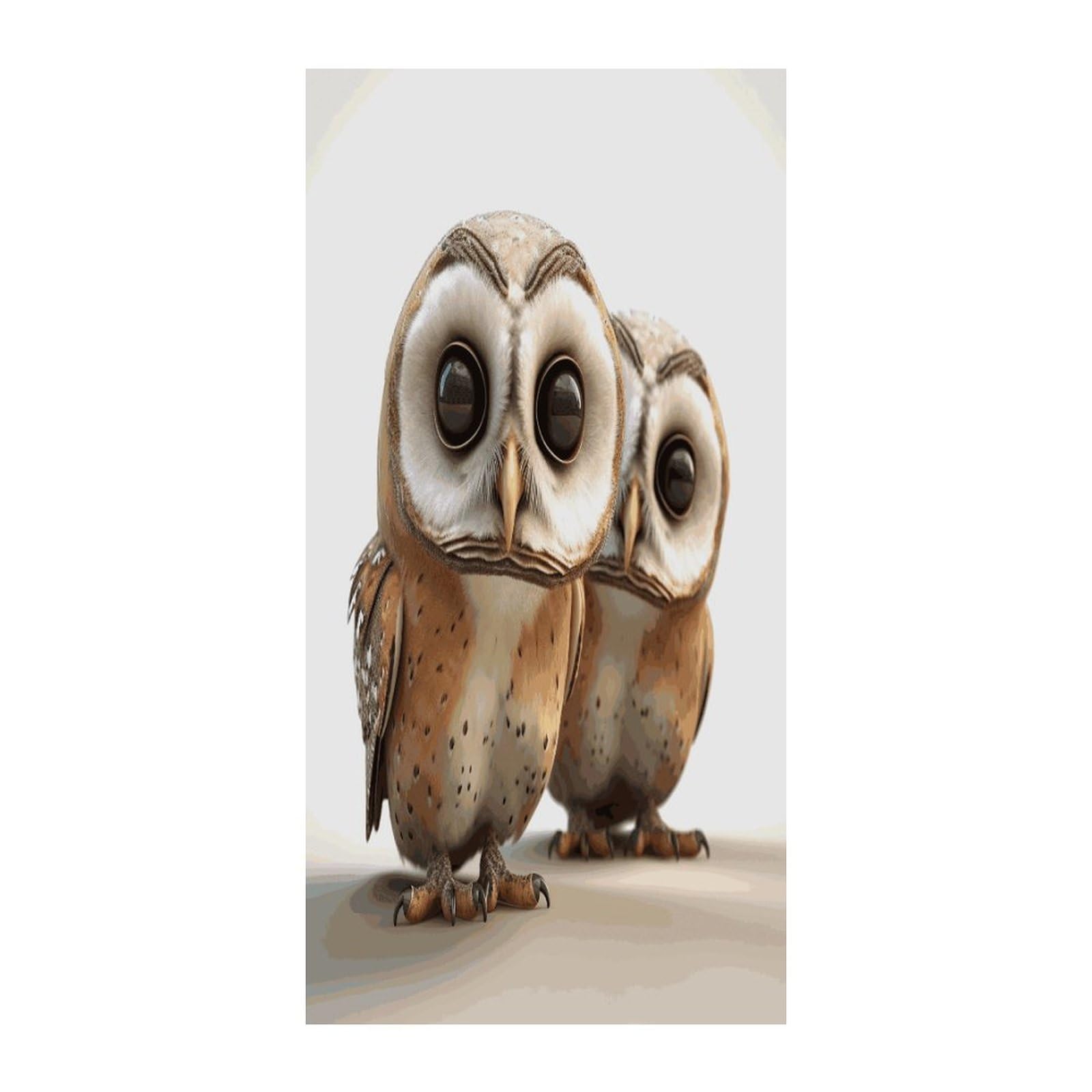 Fekiloot Style Funny Owl Door Curtain Room Divider Curtains