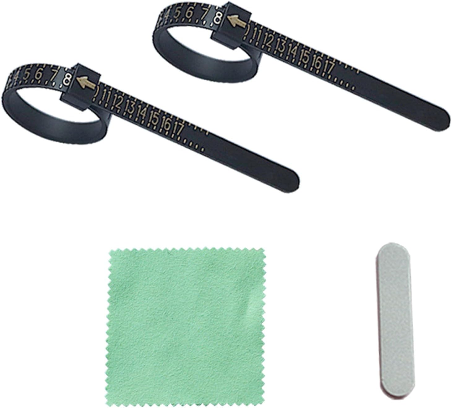 Finger Size Measuring Set Rings Sizer Set Lightweight Measuring Tools for Determining Finger Circumference Portable