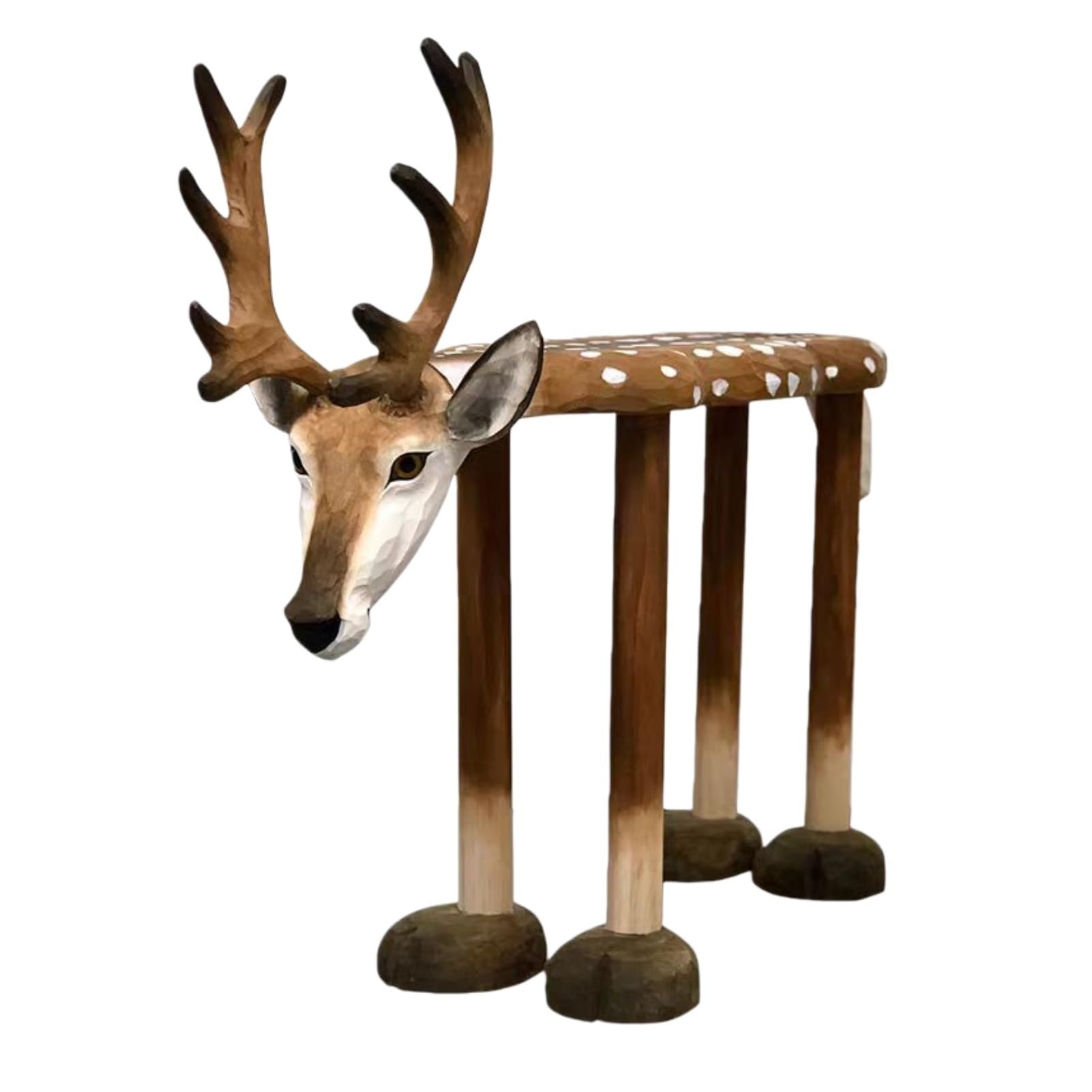 Various Animal Shaped Shoe Stools, Wooden Carvings, Cute Styles, Children's Step Stools, Home Decorations(J)