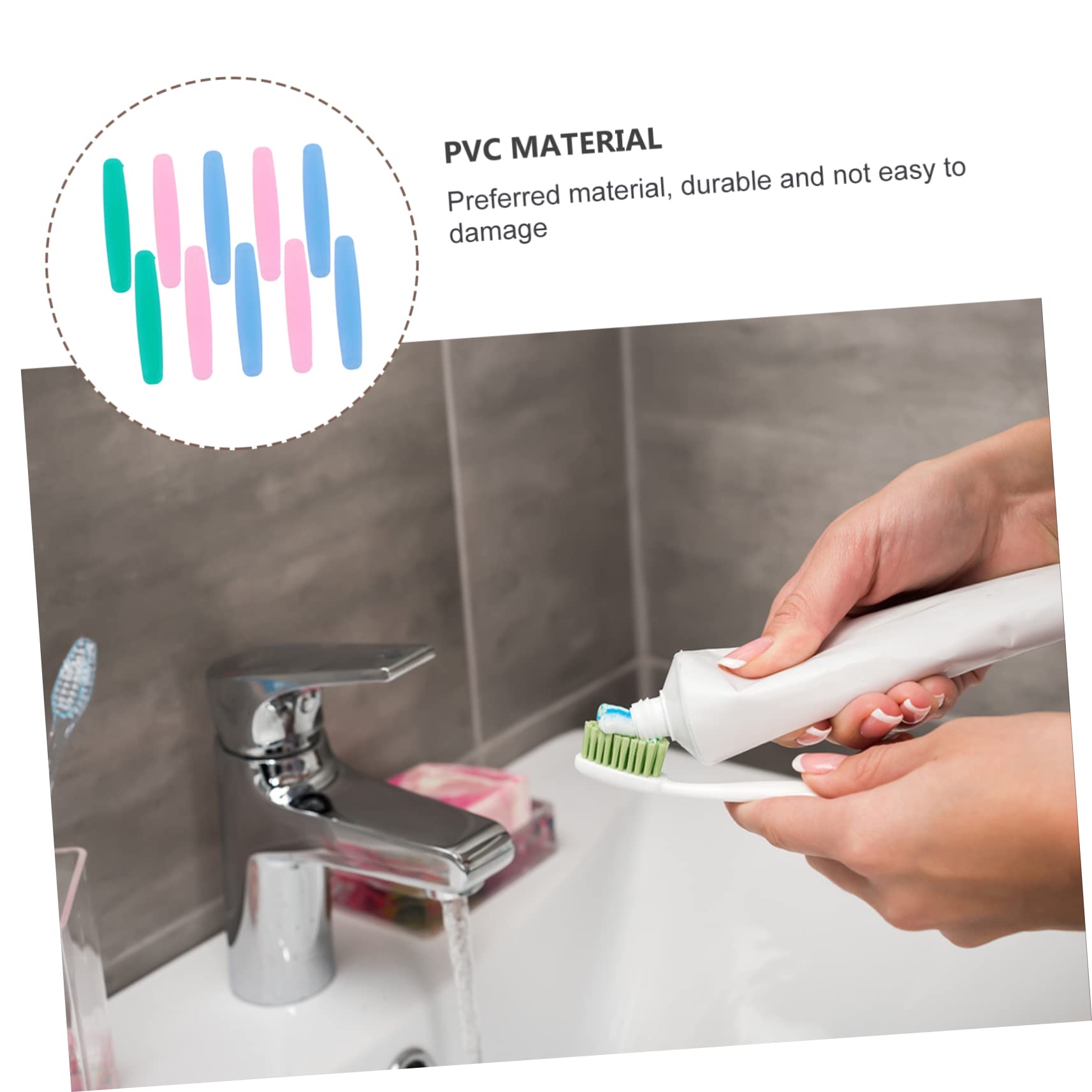 Healeved 1set Toothpaste Squeezer Toothpaste Tube Squeezer Automatic Makeup Tube Squeezer Toothpaste Dispenser Lotion Tube Squeezer Squeezing Toothpaste Tool Toothpaste Roller Bottle 10pcs