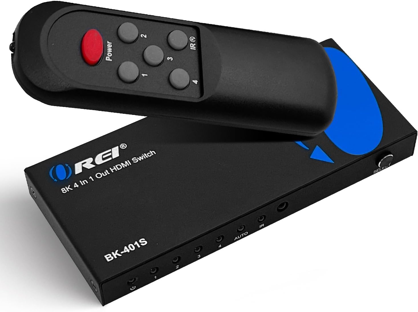 OREI Commutateur HDMI 4K 4 x 1, commutateur Arc Audio Extracteur Prend en Charge jusqu'à 4K 2K 30Hz 1080P IR Télécommande