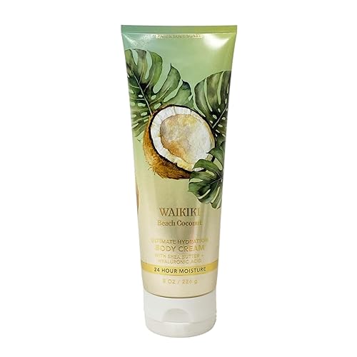 Miniatura 2 de Bath & Body Works Waikiki Beach Coconut - Juego de 3 piezas, crema corporal, gel de ducha, loción corporal, con jabón cremoso en barra de rosas,