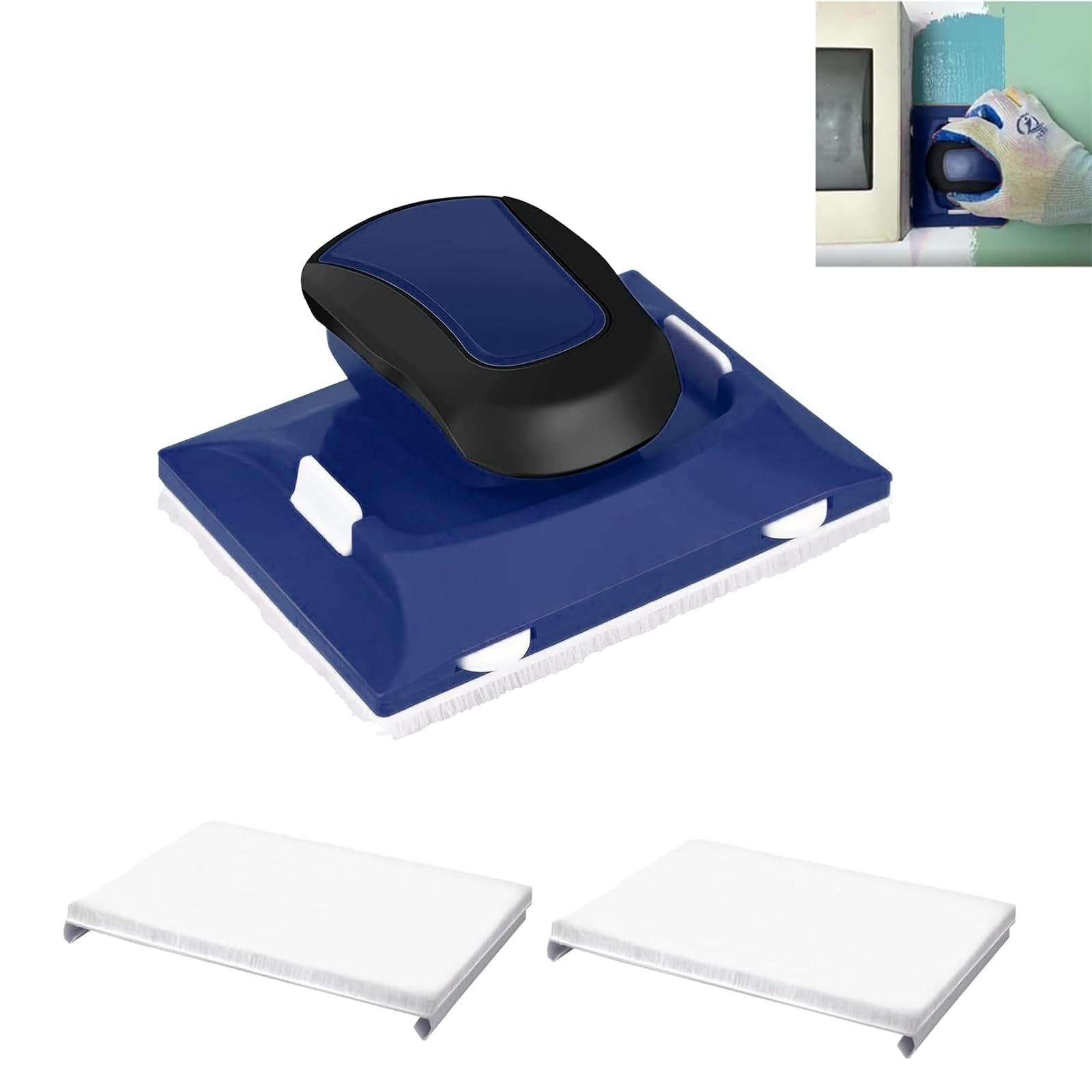 Suzmei Blue 1Pcs Professional Paint Edger Tool – Achieve Flawless Edges On Walls, Ceilings, And Corners | Latex Paint Flat Edger | Cutting In Tools For Painting (Blue 1Pcs)