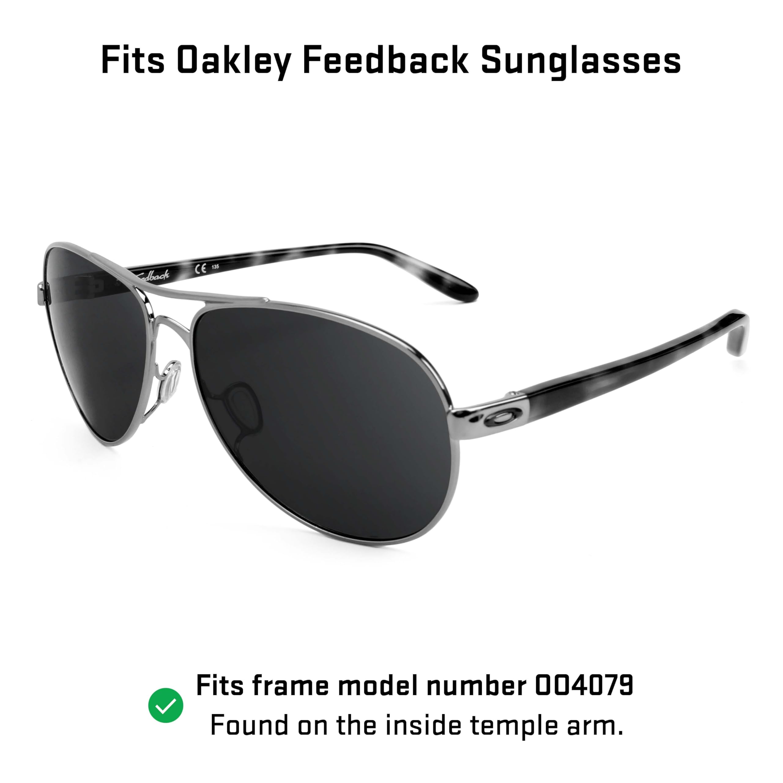 Revant Replacement Lenses for Oakley Feedback sunglasses, UV Protection, Anti-Scratch and Impact Resistant, Elite Polarized Ice Blue Mirrored