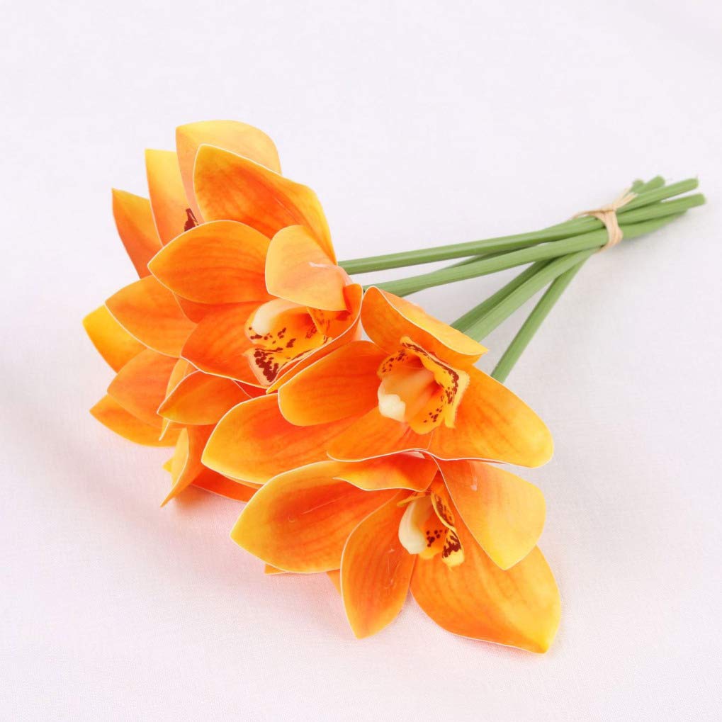 Amazon｜シンビジューム*6 シンビジウム 造花 花束 インテリア